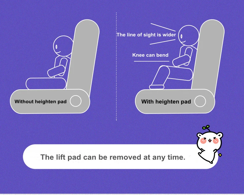 universal folding rear seat safety